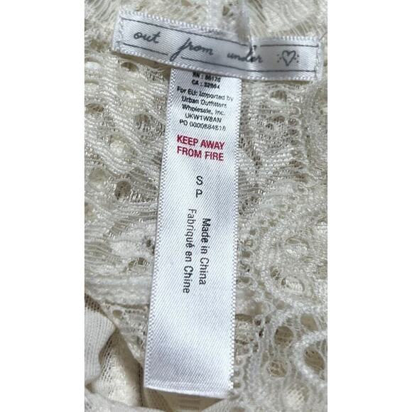 Out From Under Ivory White Lace Bralette Racerback Bra Small S - Picture 3 of 5